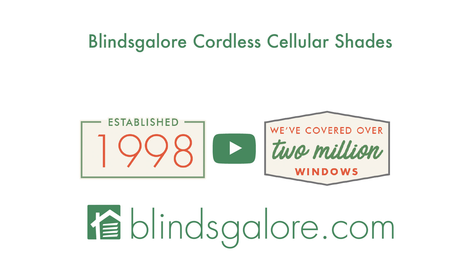 cordless cellular shades from Blindsgalore
